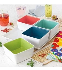 Overandback 5-piece "Summertime" Platter and Bowl Set New In Box