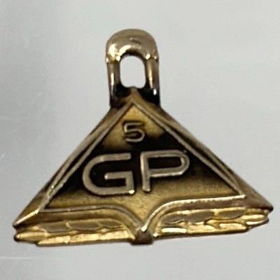 Vintage 10k Gold Georgia Pacific Mitarbeiter 5 Jahre Anerkennung Charm Anhänger 1,7g