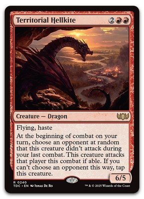 Territorial Hellkite #240 (NM) Tarkir Dragonstorm TDC Magic MTG