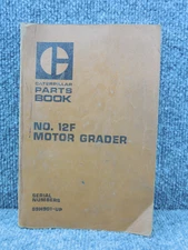OEM Factory CAT Caterpillar no. 12F Motor Grader 89H901-Up Parts Book Manual