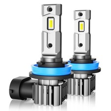 H11 Bulbs, 60W 16000LM Fog Lights, Super Bright Cool White Light Bulbs, Plug ...