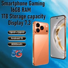 Smartphone Gaming NO BRAND 4g/5g dual sim 16gb Ram 1 TB Hd cover e auricolari