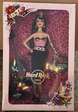 Hard Rock Cafe Barbie NEW 2009 Rockabilly Tattooed Rock Star Gold Collector Doll