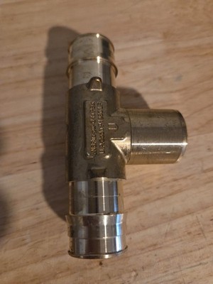 UPONOR  LF7701010 Brass Fire Sprinkler Adapter Tee 1''x1'' Propex X 1/2'' FNPT 1 pc