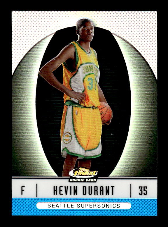 2006-07 Finest #102 Kevin Durant Refractors Blue #/299