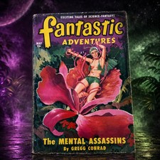 Fantastic Adventures Pulp Mag May 1950 V.12 5 Mental Assassins G Conrad Sci-fi