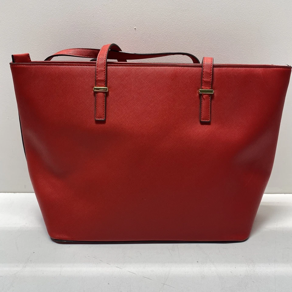 Kate Spade Red Leather Tote - Image 2 of 4