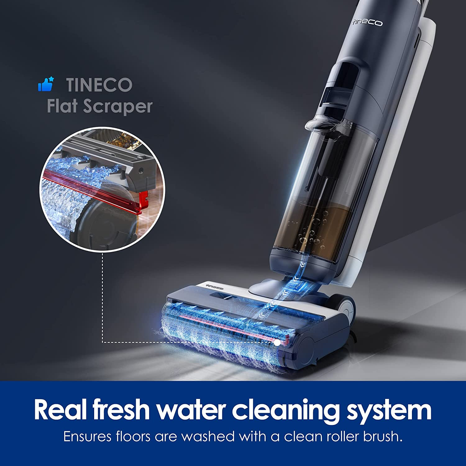 Tineco Floor ONE S5 Smart Cordless Wet Dry Vacuum Cleaner and Mop for Hard Floor