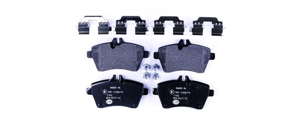 Vorderachse Hella 8DB 355 011-371 Bremsbelagsatz, Scheibenbremse FüR MERCEDES-BE-image