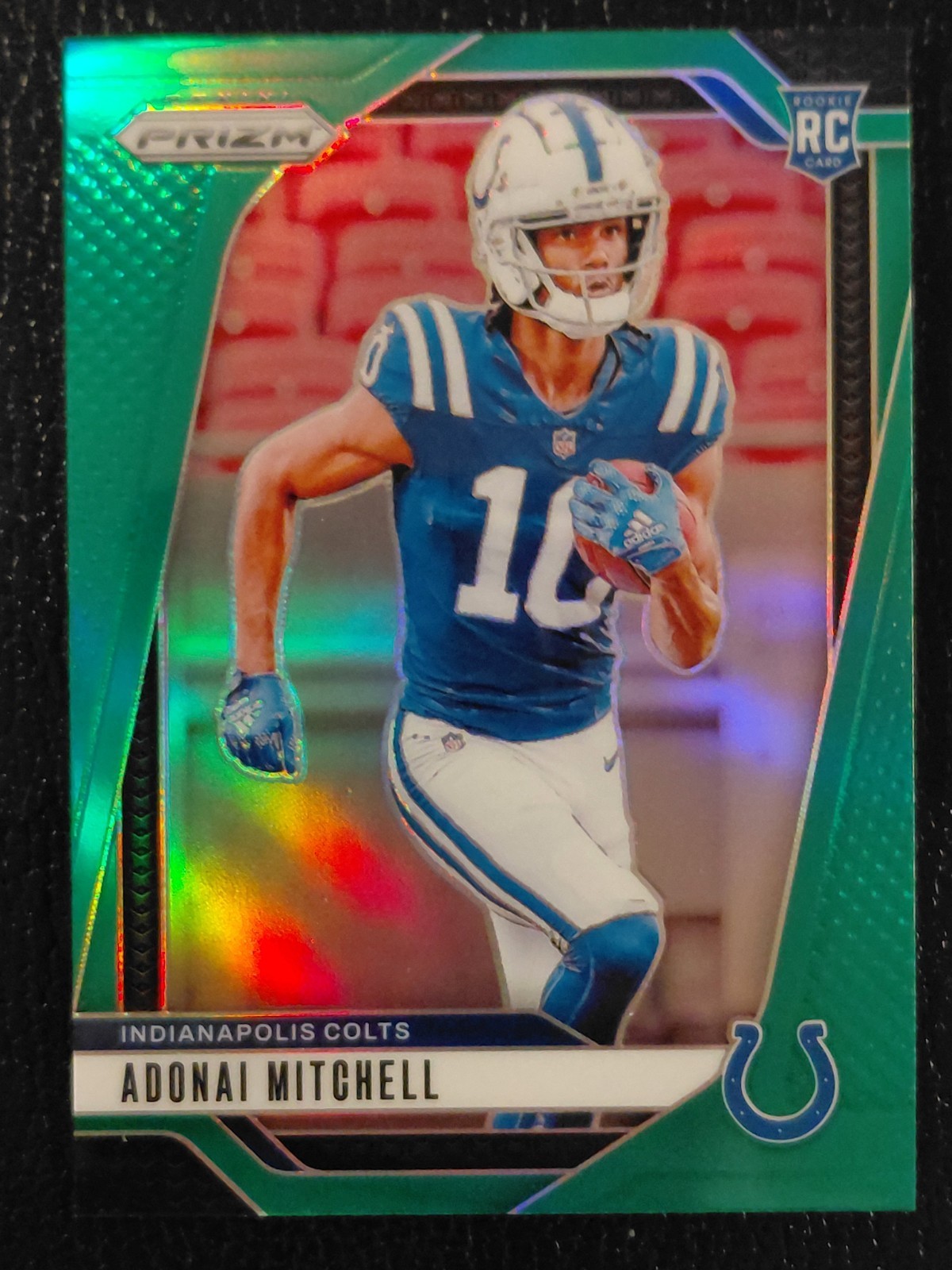 2024 Panini Prizm Adonai Mitchell RC Rookie Green Prizm #303
