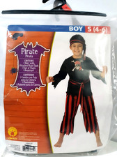 Rubies Halloween Pirate Costume Boy's Small 4-6 3 Piece New