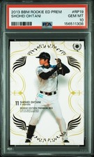 2013 BBM Shohei Ohtani Rookie Edition Premium #RP19 PSA 10 GEM MINT GEM MINT