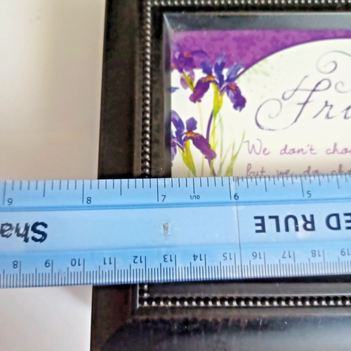 Music Box True Friend Sentiment Gift Floral Plays Carousel Waltz 8" x 6" x 3" - Picture 6 of 10