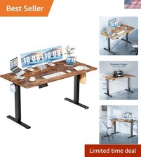 63 Inch Electric Standing Desk Height Adjustable, Sit to Stand Computer Works...