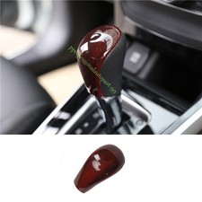 Cubierta de perilla de cambio de marchas para consola de grano de madera roja para Nissan Sentra 2013-2018 2019