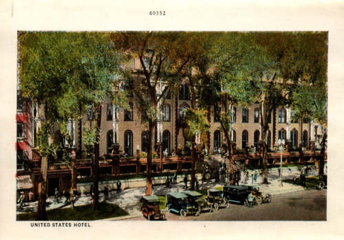 Cartolina ricordo d'epoca cartella saluti Saratoga Springs New York NY c1925 - Foto 14 di 22