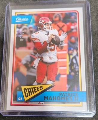 2018 Classic Panini - Patrick Mahomes II #49 BLANK Back /50 2nd Year - DAMAGED