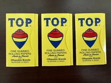 TOP SINGLE WIDE Rolling Papers - 3 PACKS - Fine Gummed RYO Cigarette Paper
