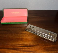 Vintage 60s/70s Hohner Echo Harp Key of C/G Excellent Condition Original Box
