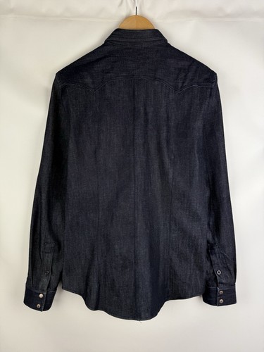 Nudie Jeans Co Men’s Heavy Denim Long Sleeve Button Up Shirt Size M - Picture 12 of 21