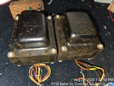 Pair of HeathKit 51-29 Output Trafo Push Pull, 10K Pri, 4,8,16 Sec, 14watts