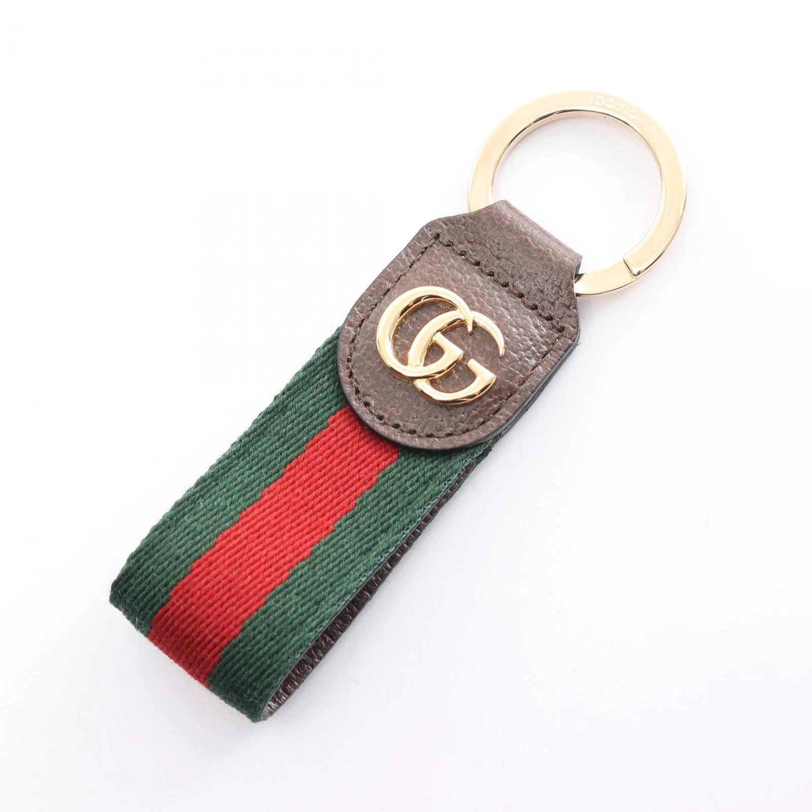Gucci Ophidia Sherry Line Porte clés Accessoires Cuir Toile Femme Marron / Mu
