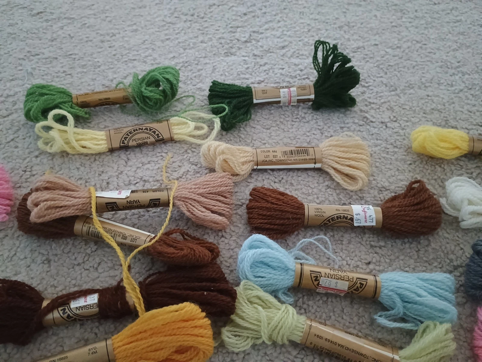 Paternsyan Persian Yarn Large  39 Lot New Mixed Colors 8yd image 4