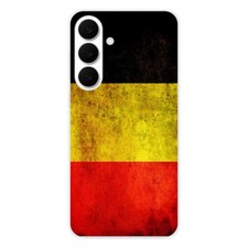 Silicone Case - Compatible Samsung Galaxy S25 FE - Belgian Flag Design