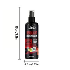 Headlight Restoration Spray Ceramic Coating Kit Restore Clarity Uv Protect
