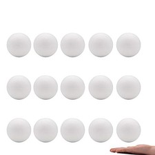Crafare 15pc 3 Inch Craft Foam Balls Polystyrene Arts Decoration Balls for Holid
