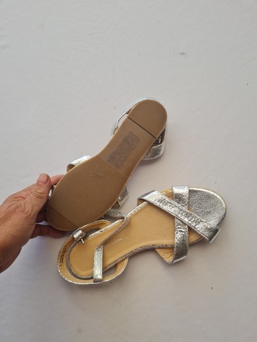Ladies Silver Open Sandals Dorothy Perkins Size 6 31397 - Picture 8 of 12