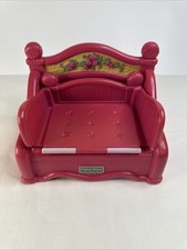 Vintage Fisher Price Briarberry Bears 1998 Pink CHAIR BED Pullout Couch Toy