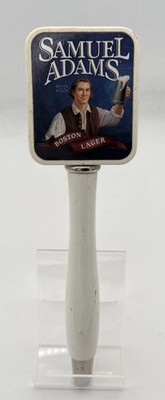Samuel Sam Adams Boston Lager Beer Keg Tap Handle Red White Blue 11.25''