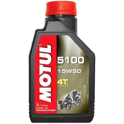 Motul 5100 4T Synthetic Ester Blend Motor Oil - 15W50 - 1L. Motorcycle ATV/UTV