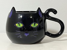 Disney Hocus Pokus Binx Black Cat Face Figural Mug 2002