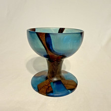 Wood and Resin Decorative Goblet Chalice One Of A Kind Artist Piece