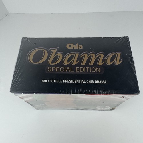 Chia Pet Obama “Happy” Special Edition 2009 NEW Sealed Box Joseph Enterprises - Picture 6 of 6