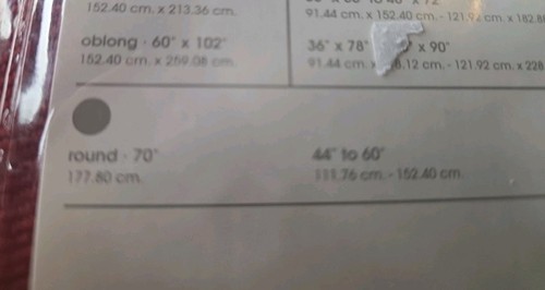 JC PENNEY Home Collection Round 70" Provincial Tablecloth Red New With Tags - Picture 7 of 7