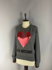LOVE MOSCHINO Women's Grey Sweatshirt 42