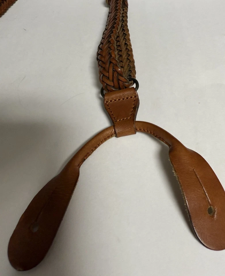 Men’s Suspenders Button On,  Genuine Leather Made In Turkey Pre-owned Good - Image 4 of 4