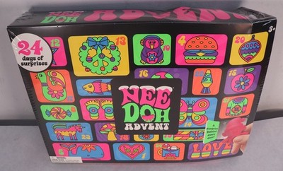 Schylling The Groovy Glob 2025 Squishmas NeeDoh Advent Calendar New Box Damage