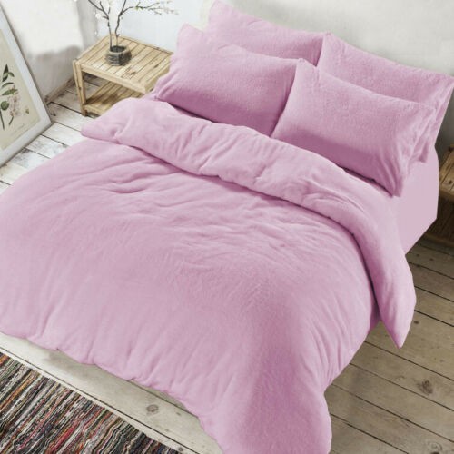 Teddy Bear Fleece Duvet Quilt Cover with Pillowcase Sherpa Warm Cosy Bedding Set - Picture 8 of 13