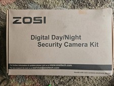 ZOSI Digital Day/Night Security Camera Kit 4AK-2411N-W-N- US- NEW OPEN BOX