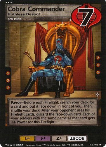 Cobra Commander, Ruthless Despot Mint/NM GIJ: Armored Strike