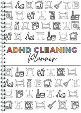 Adhd Cleaning Planner,Cleaning Schedule and Checklist Organizing Notebook Weekly