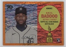 2021 All-Star Rookie Cup Base Statue Orange Holofractor 20/25 Akil Baddoo 3ca
