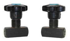 LOT(2) 1/4" A B WŁOCHY FT257/2-14 GWINTOWANY ZAWÓR IGŁOWY ZE STALI WĘGLOWEJ NOWY