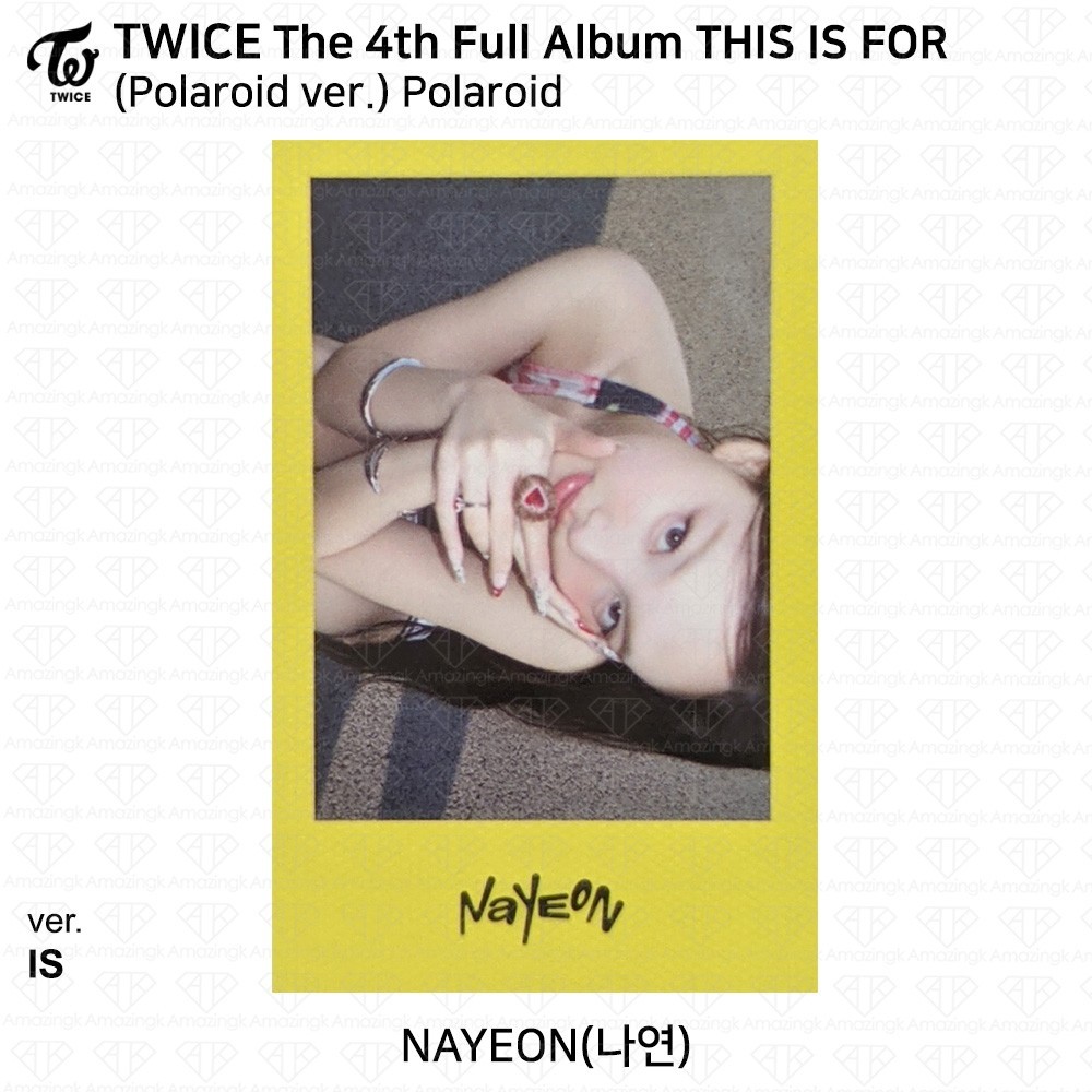 TWICE 4th Full Album THIS IS FOR Polaroid ver. Photocard Polaroid