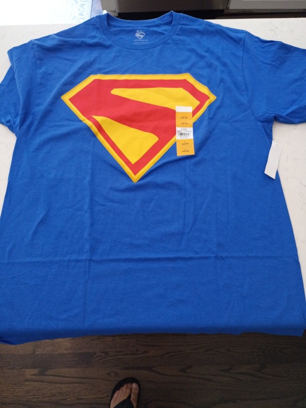 Superman Unisex  T-Shirt Large New With Tags