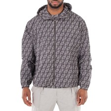 Fendi Monogram Jacquard Hooded Jacket